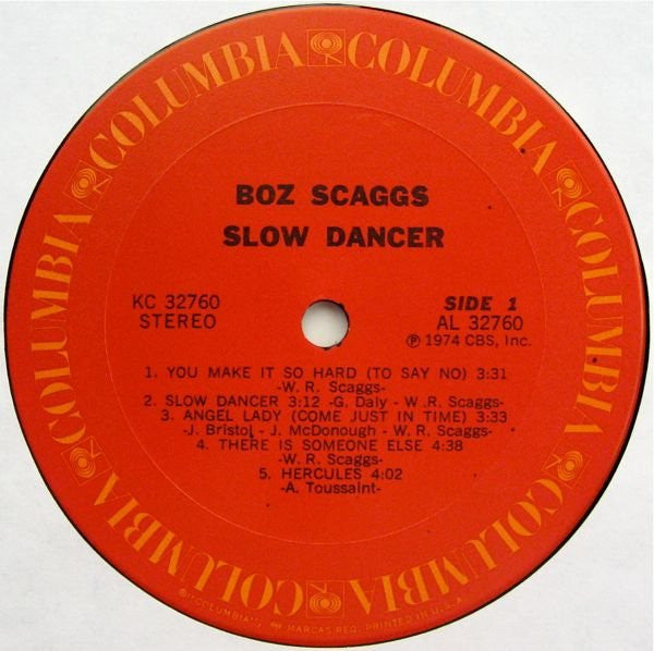 Scaggs, Boz - Slow Dancer (VG) (Vinyl LP)