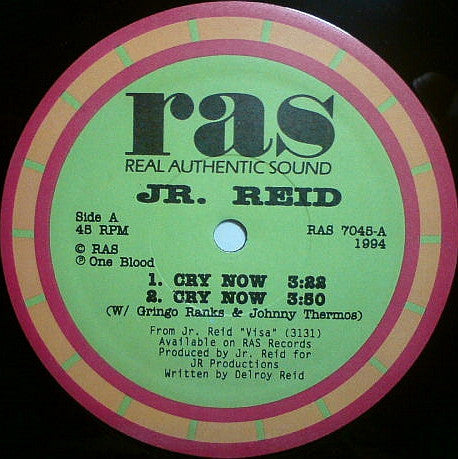 Reid, Jr. / Barrington Levy - Cry Now / Looking My Love (VG) (Vinyl LP)