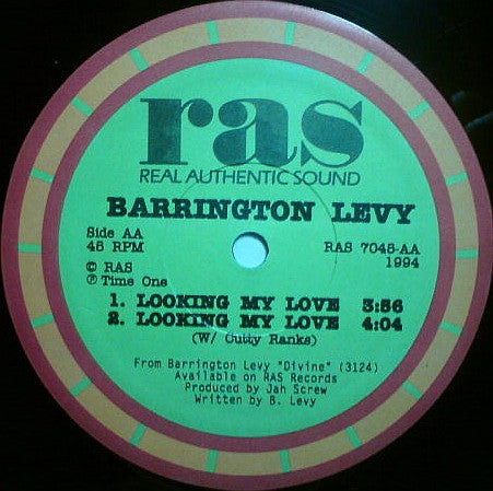 Reid, Jr. / Barrington Levy - Cry Now / Looking My Love (VG) (Vinyl LP)