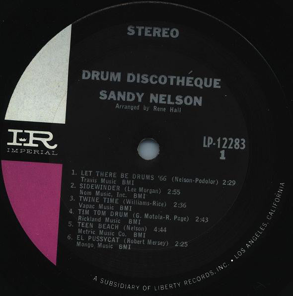 Nelson, Sandy - Drum Discothéque (Vinyl, VG+) (Vinyl LP)