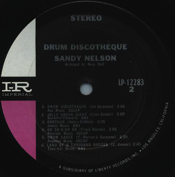 Nelson, Sandy - Drum Discothéque (Vinyl, VG+) (Vinyl LP)