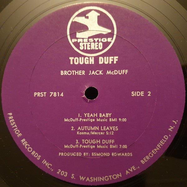 McDuff, Brother Jack - Tough 'Duff (Vinyl, VG+) (Vinyl LP)