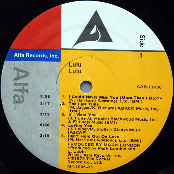 Lulu - Lulu (NM or M-) (Vinyl LP)
