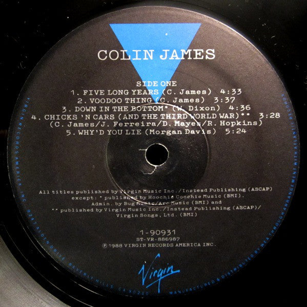 James, Colin - Colin James (VG+) (Vinyl LP)