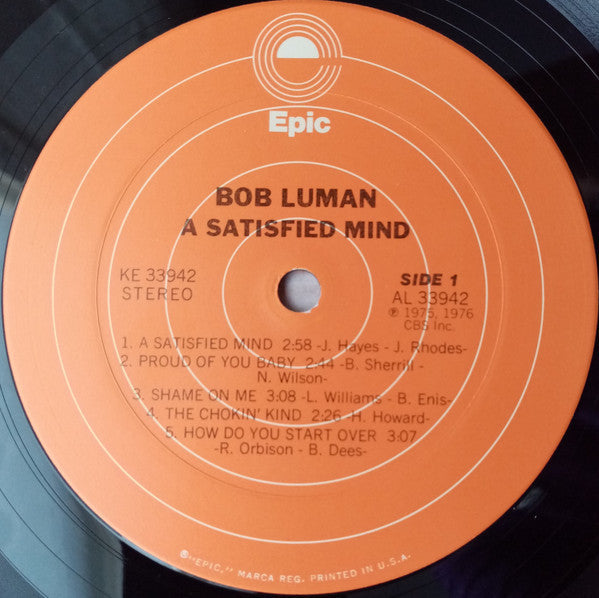 Luman, Bob - Satisfied Mind (M) (Vinyl LP)