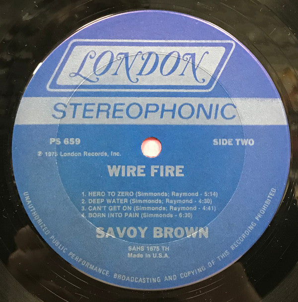 Savoy Brown Featuring Kim Simmonds - Wire Fire (VG) (Vinyl LP)