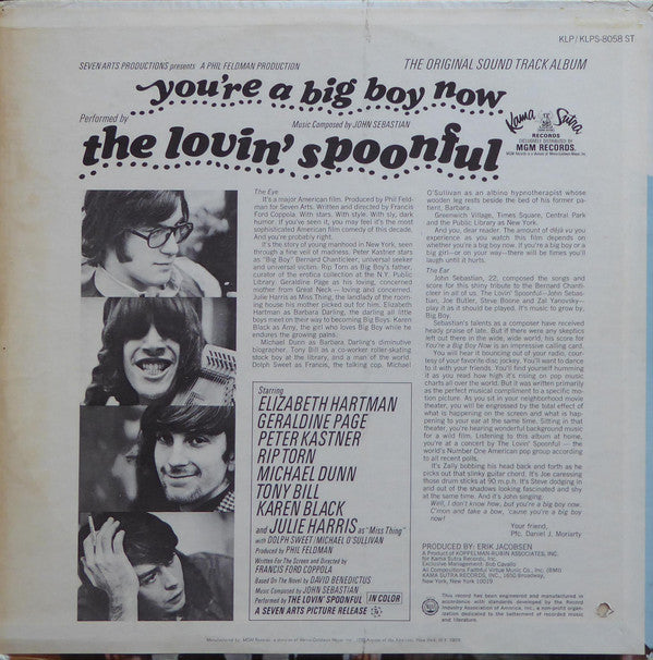 You're A Big Boy Now The Original Sound Track Album (VG) (Vinyl LP)