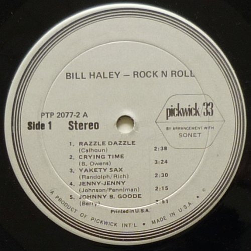 Haley, Bill - Rock N Roll (VG+) (Vinyl LP)