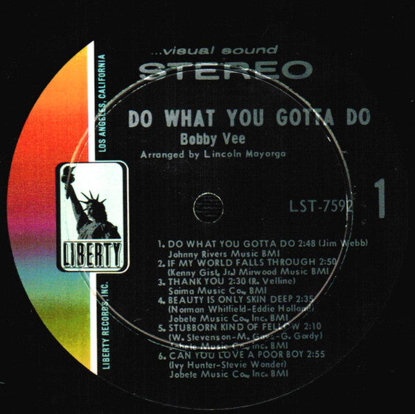 Vee, Bobby - Do What You Gotta Do (VG+) (Vinyl LP)