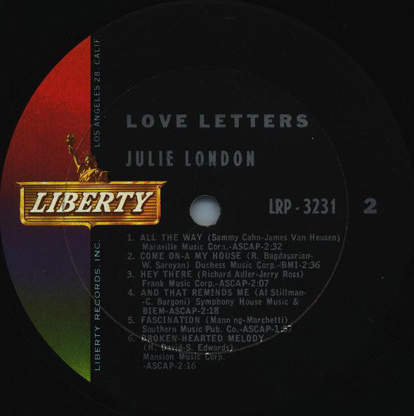 London, Julie - Love Letters (VG) (Vinyl LP)