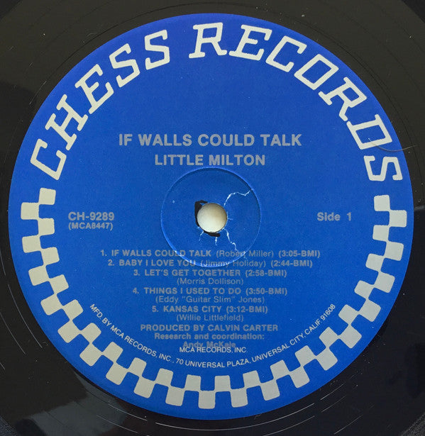 Little Milton - If Walls Could Talk (Vinyl, VG+) (Vinyl LP)
