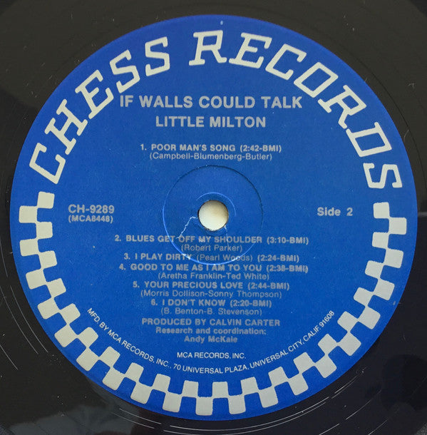 Little Milton - If Walls Could Talk (Vinyl, VG+) (Vinyl LP)