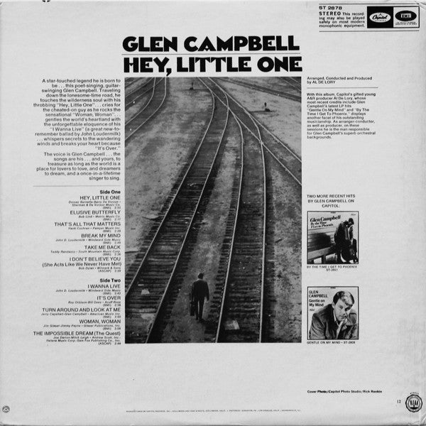 Campbell, Glen - Hey, Little One (VG+) (Vinyl LP)