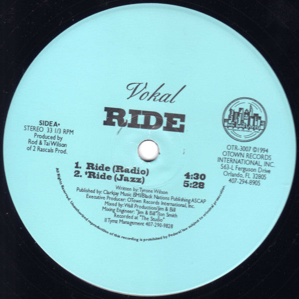 Vokal  - Ride (VG+) (Vinyl LP)