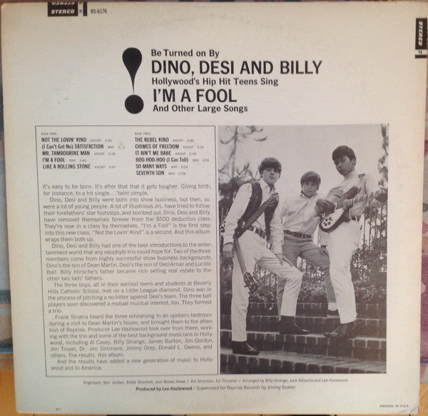 Dino, Desi & Billy - I'm A Fool (VG) (Vinyl LP)