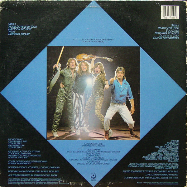 Vandenberg - Vandenberg (VG+) (Vinyl LP)