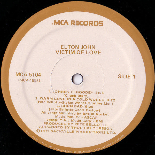 John, Elton - Victim Of Love (VG+) (Vinyl LP)