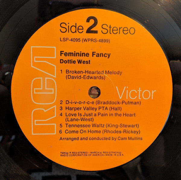 West, Dottie - Feminine Fancy (VG) (Vinyl LP)