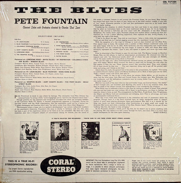 Fountain, Pete - The Blues (VG+) (Vinyl LP)