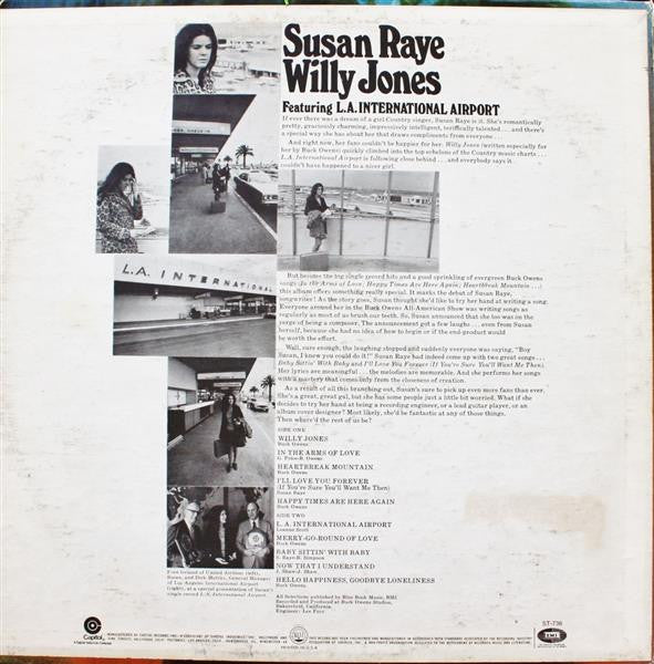 Raye, Susan - Willy Jones (VG) (Vinyl LP)
