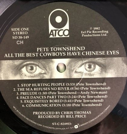 Townshend, Pete - All The Best Cowboys Have Chinese Eyes (Vinyl, VG) (Vinyl LP)