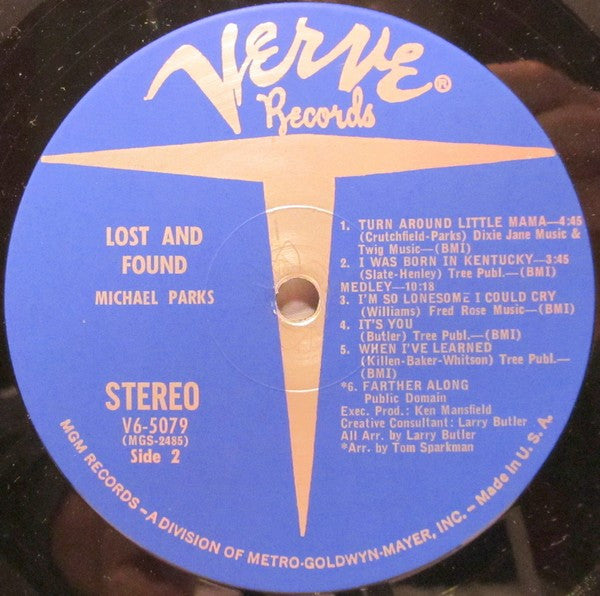Parks, Michael  - Lost And Found (VG+) (Vinyl LP)