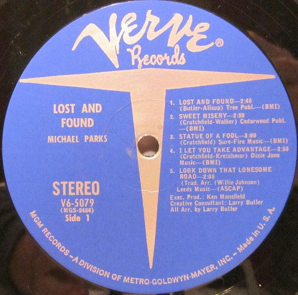 Parks, Michael  - Lost And Found (VG+) (Vinyl LP)