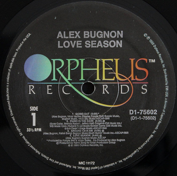 Bugnon, Alex - Love Season (VG+) (Vinyl LP)