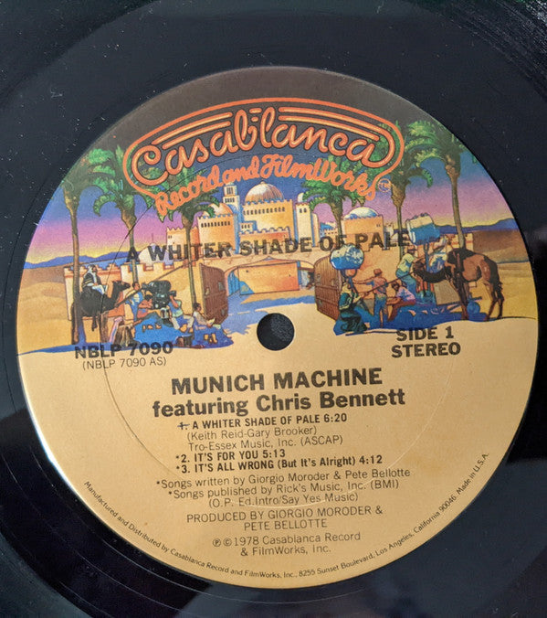 Munich Machine Featuring Chris Bennett - A Whiter Shade Of Pale (VG+) (Vinyl LP)