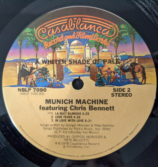 Munich Machine Featuring Chris Bennett - A Whiter Shade Of Pale (VG+) (Vinyl LP)