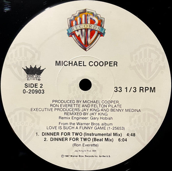 Cooper, Michael - Dinner For Two (NM or M-) (Vinyl LP)