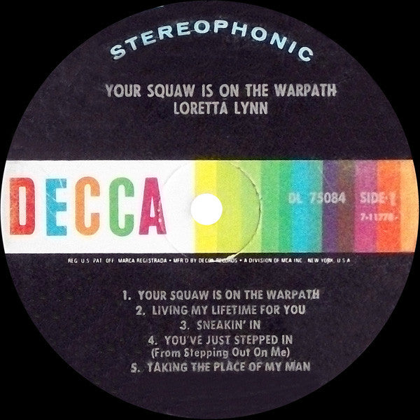 Lynn, Loretta - Your Squaw Is On The Warpath (VG+) (Vinyl LP)