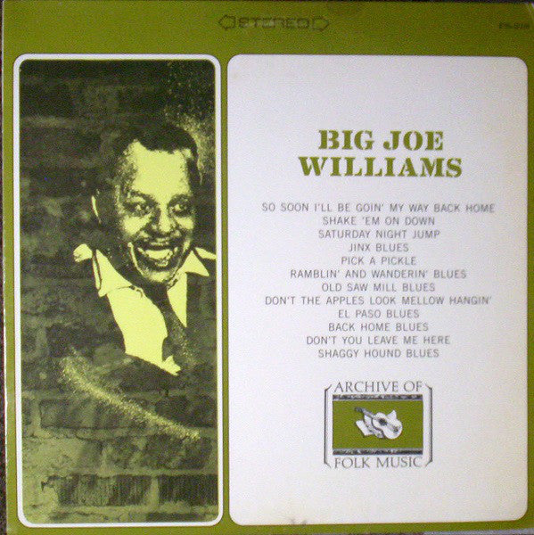 Williams, Big Joe - Big Joe Williams (Vinyl, VG+) (Vinyl LP)