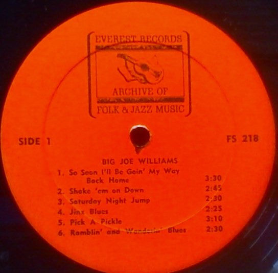 Williams, Big Joe - Big Joe Williams (Vinyl, VG+) (Vinyl LP)