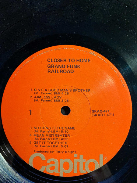 Grand Funk Railroad - Closer To Home (Vinyl, VG+) (Vinyl LP)