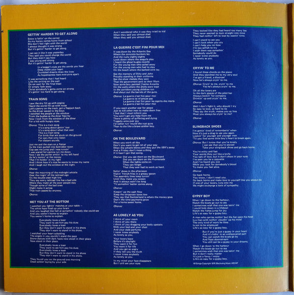 McLauchlan, Murray - Boulevard (VG+) (Vinyl LP)