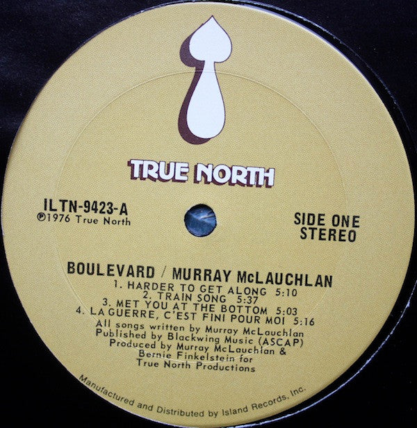 McLauchlan, Murray - Boulevard (VG+) (Vinyl LP)
