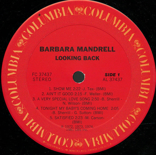 Mandrell, Barbara - Looking Back (VG) (Vinyl LP)