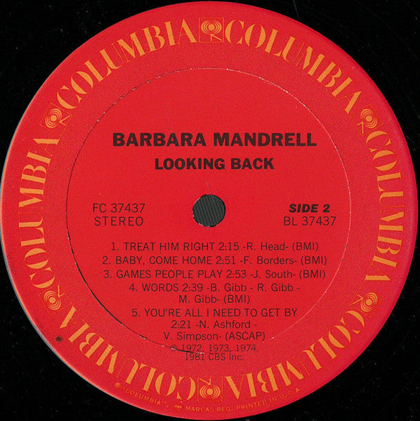 Mandrell, Barbara - Looking Back (VG) (Vinyl LP)