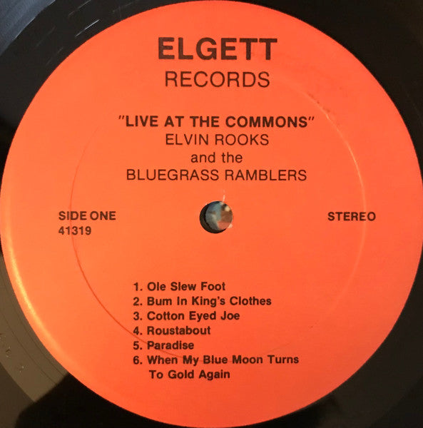Rooks, Elvin And The Blue Grass Ramblers - Live At The Commons (M) (Vinyl LP)
