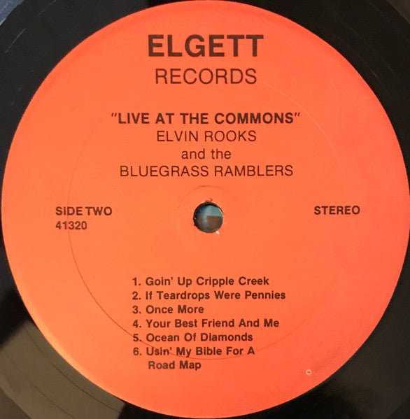 Rooks, Elvin And The Blue Grass Ramblers - Live At The Commons (M) (Vinyl LP)