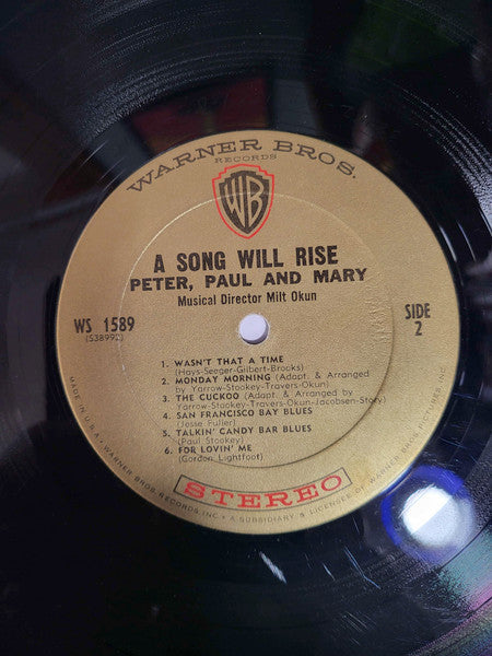Peter, Paul And Mary - A Song Will Rise (VG+) (Vinyl LP)