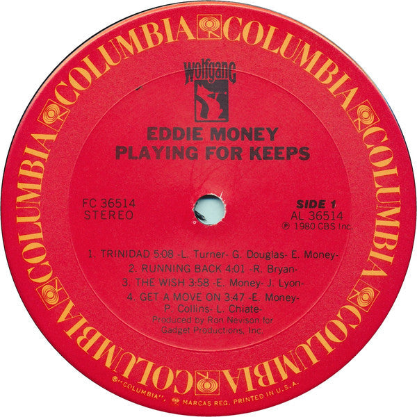 Money, Eddie - Playing For Keeps (Vinyl, VG) (Vinyl LP)