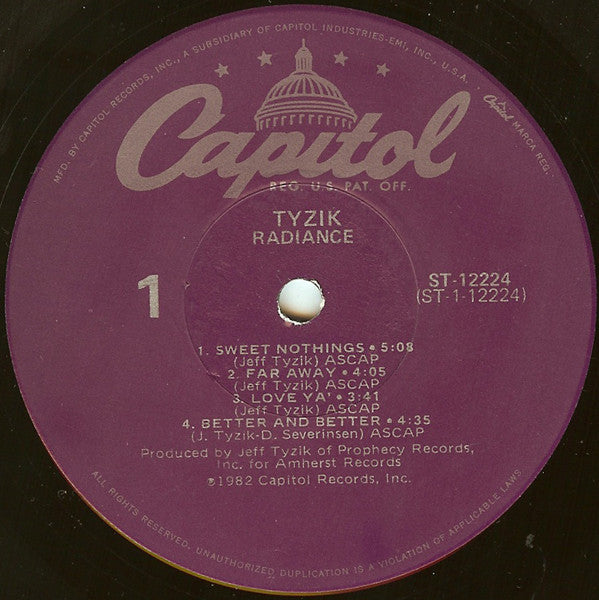 Tyzik - Radiance (VG+) (Vinyl LP)
