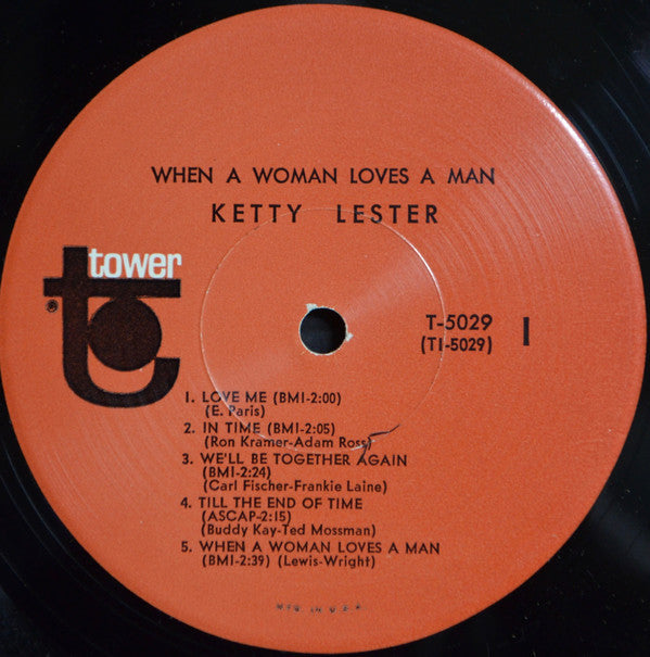 Lester, Ketty - When A Woman Loves A Man (VG) (Vinyl LP)
