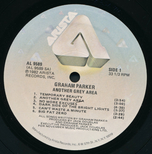 Parker, Graham - Another Grey Area (VG+) (Vinyl LP)