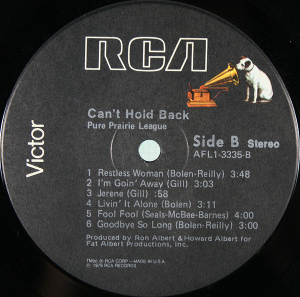 Pure Prairie League - Can't Hold Back (M) (Vinyl LP)