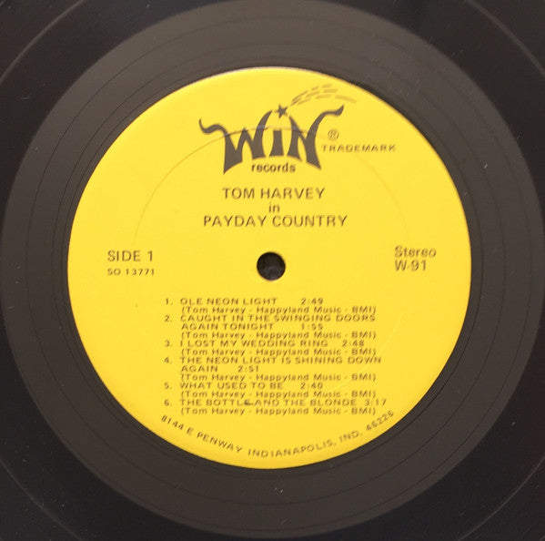 Harvey, Tom - Tom Harvey In Payday Country (Vinyl, M) (Vinyl LP)
