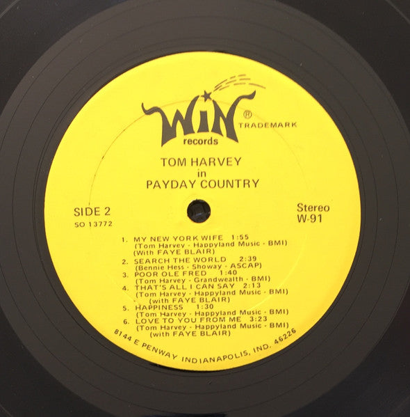 Harvey, Tom - Tom Harvey In Payday Country (Vinyl, M) (Vinyl LP)