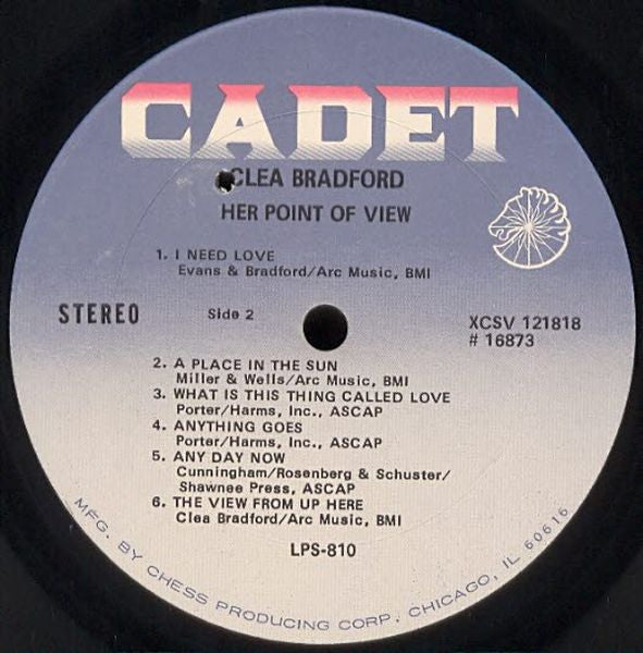 Bradford, Clea - Her Point Of View (VG) (Vinyl LP)